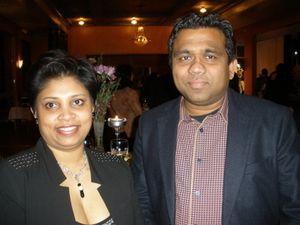 酒店总裁Roshan Malalatunga和妻子Jimutha Malalatunga