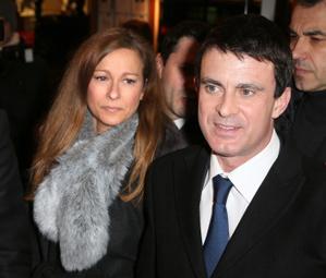 法國內政部長瓦爾斯（Manuel Valls）和夫人（Anne Gravoin）