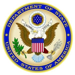 图为美国国务院徽章。