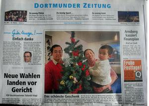 德國媒體專題報道了法輪功學員郭居峰的故事 