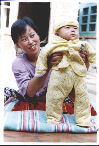 王丽萱与儿子孟昊