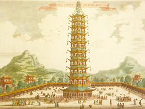 古人绘制的大报恩寺塔图