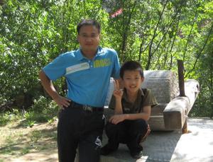 王曉峰與兒子天行
